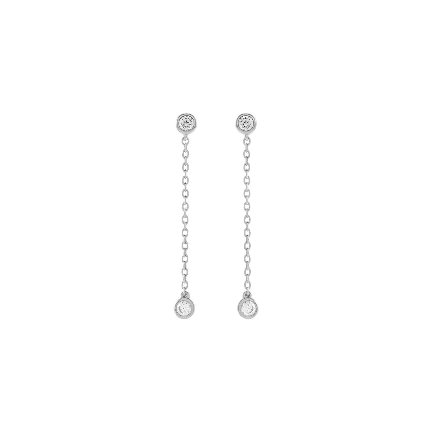 diamond studs, silver studs, chain studs