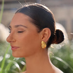 earrings, gifts, gold, swirl earrings, statement earrings