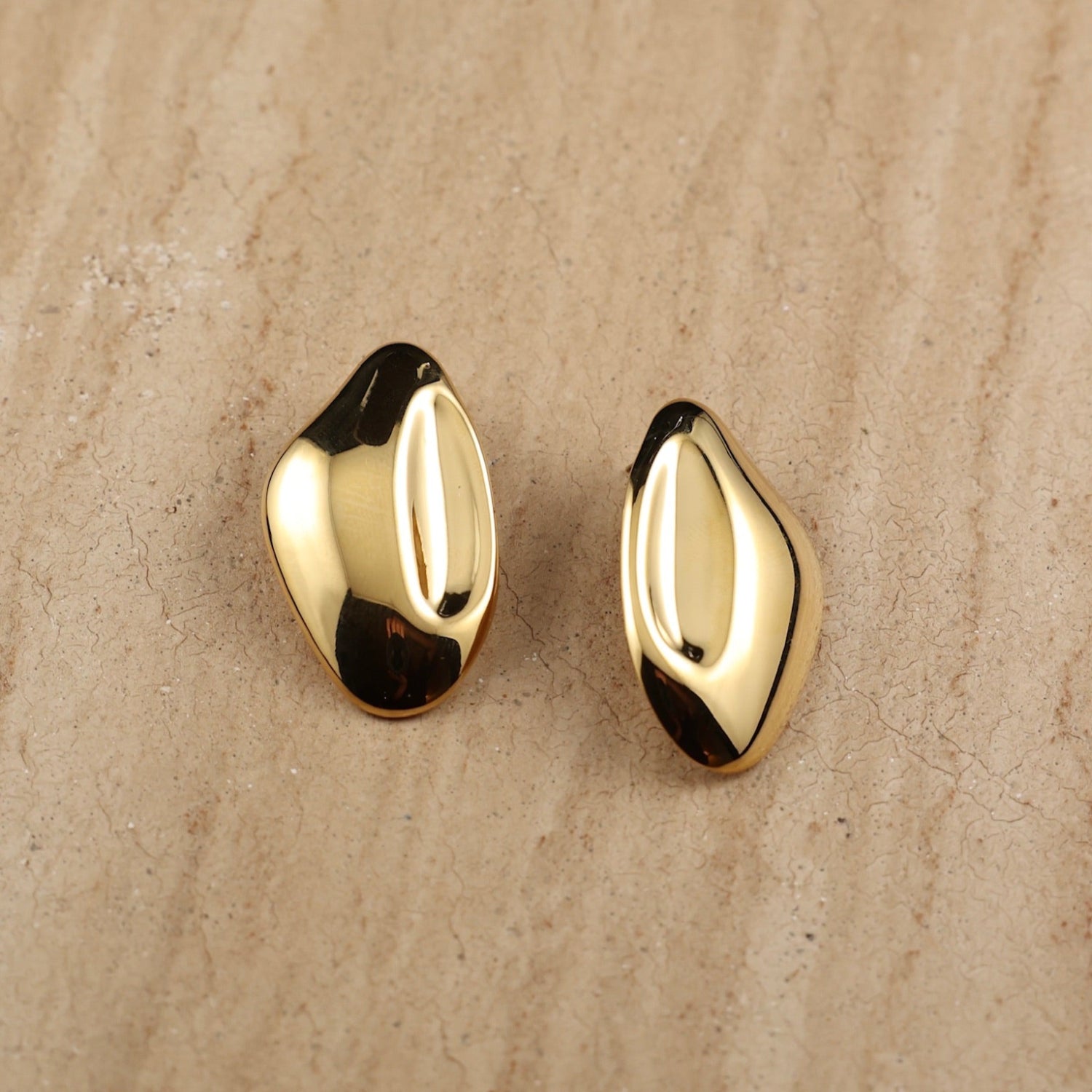 earrings, organic shaped, statement