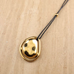 cord necklace, organic shaped necklace, statement necklace