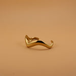 BANGLE, CUFF, WAVY, GOLD