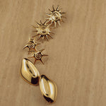 earrings, organic shaped, statement