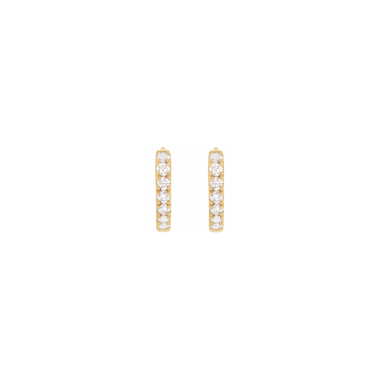 gold, huggies, gold earrings, diamond huggies, gift