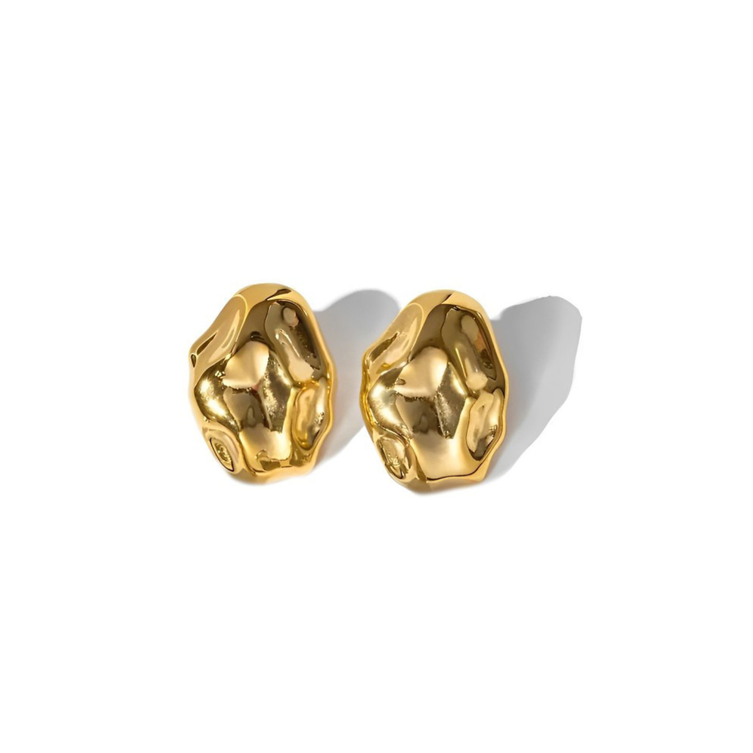 gift, earrings, gold earrings, textured earrings, statement earrings