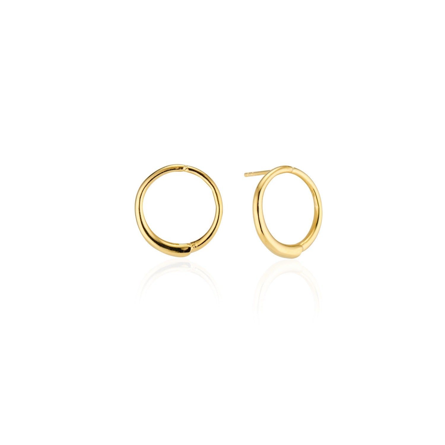 earrings, gold, hoop, round, circle