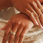 ring, silver, gold, chain, jewelry, hand
