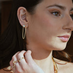 earring, chain, stud, topaz, gold