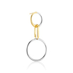 earrings, silver, gold, dangle