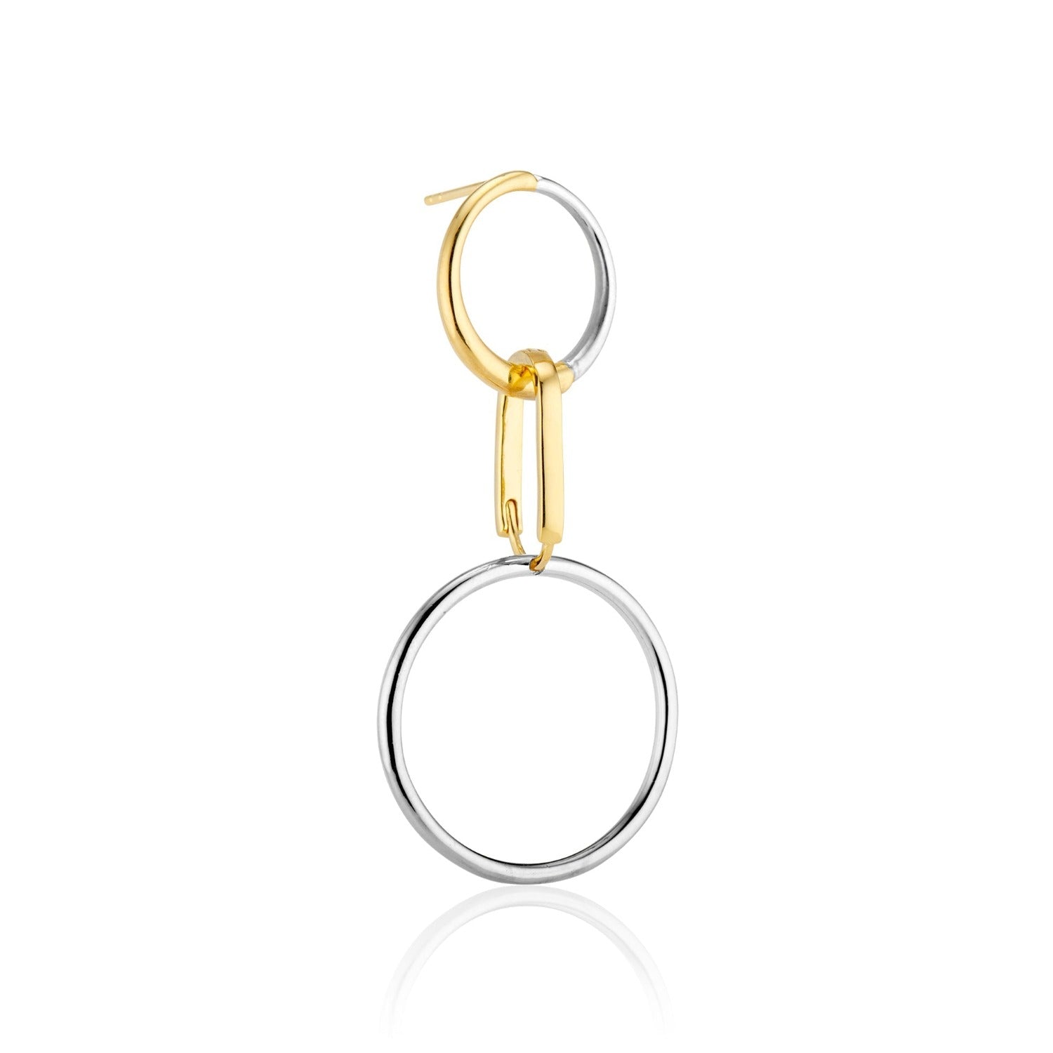 earrings, silver, gold, dangle