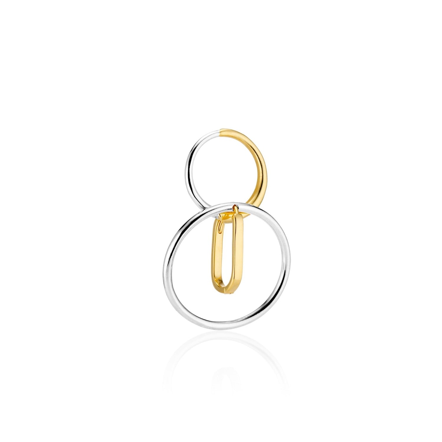 earrings, silver, gold, hoop