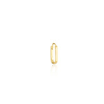 earring, gold, huggie, shiny