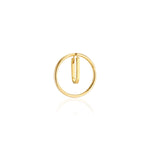 earrings, gold, hoop, circle