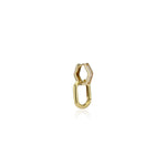 huggie, earrings, diamond, gold, round, oval