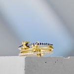 custom, ring, band, blue, gold, silver, dates, gift, diamonds