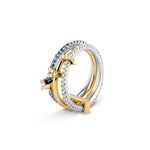 custom, ring, band, blue, gold, silver, dates, gift, diamonds
