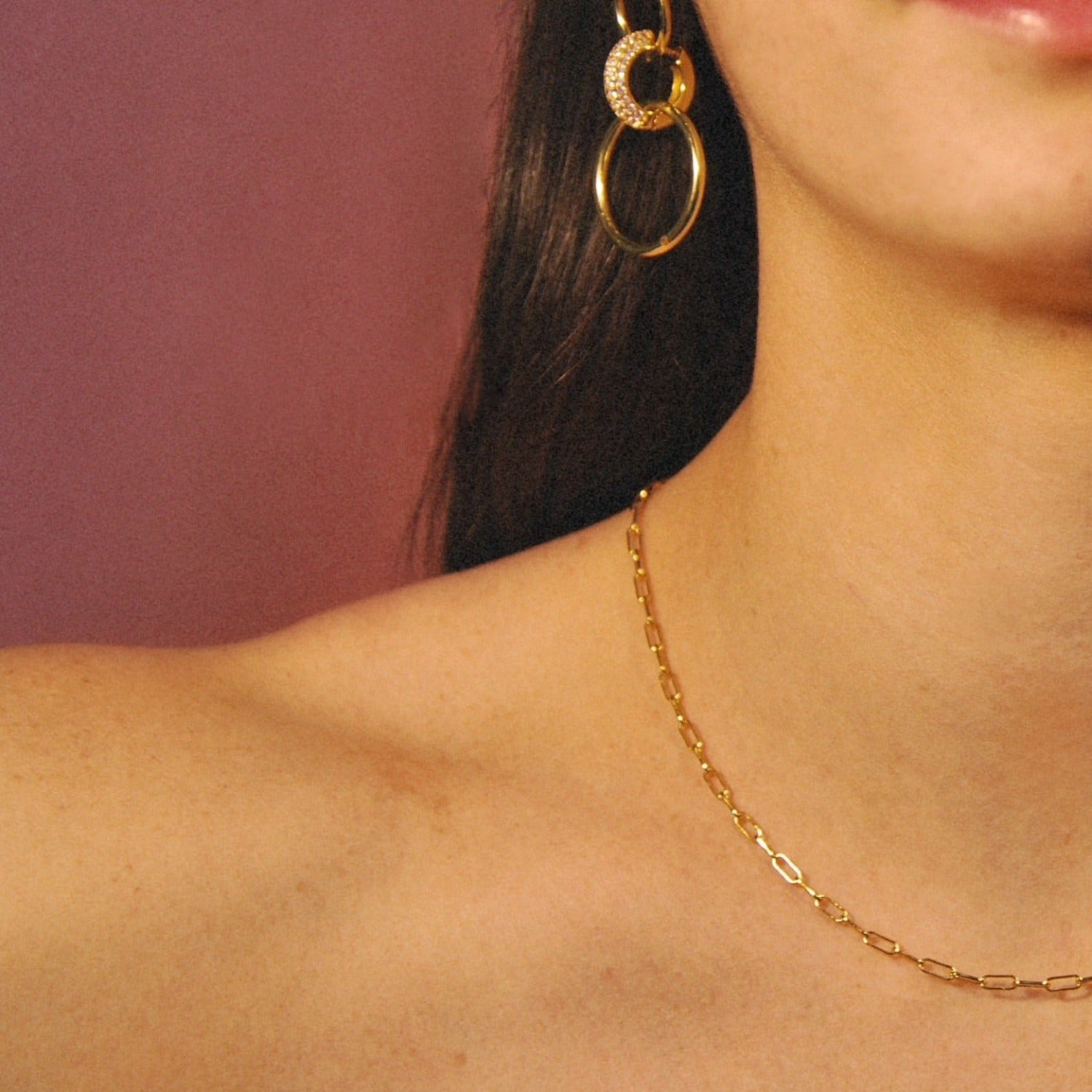 neckalce, chain, gold, thin chain, gift