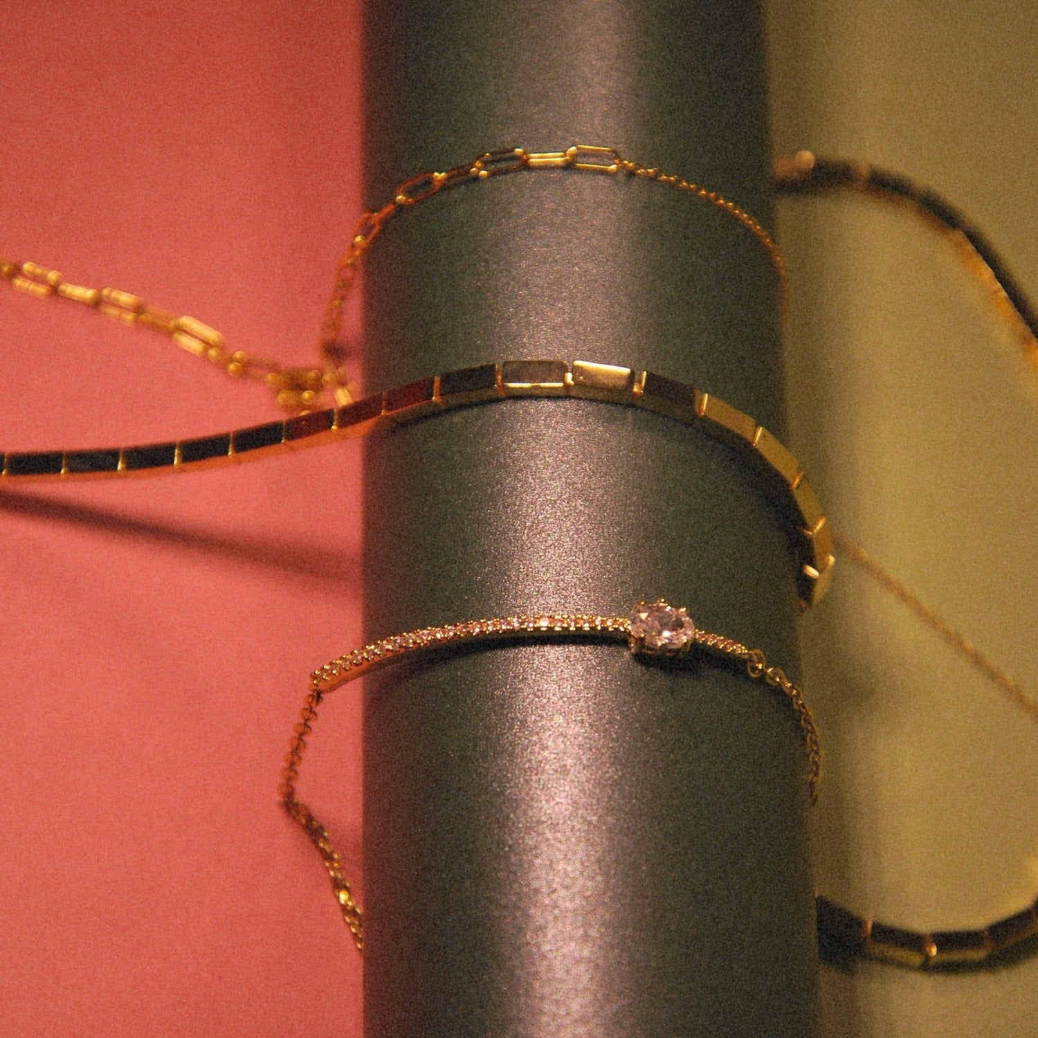 necklace, chain, gold, thin, gift