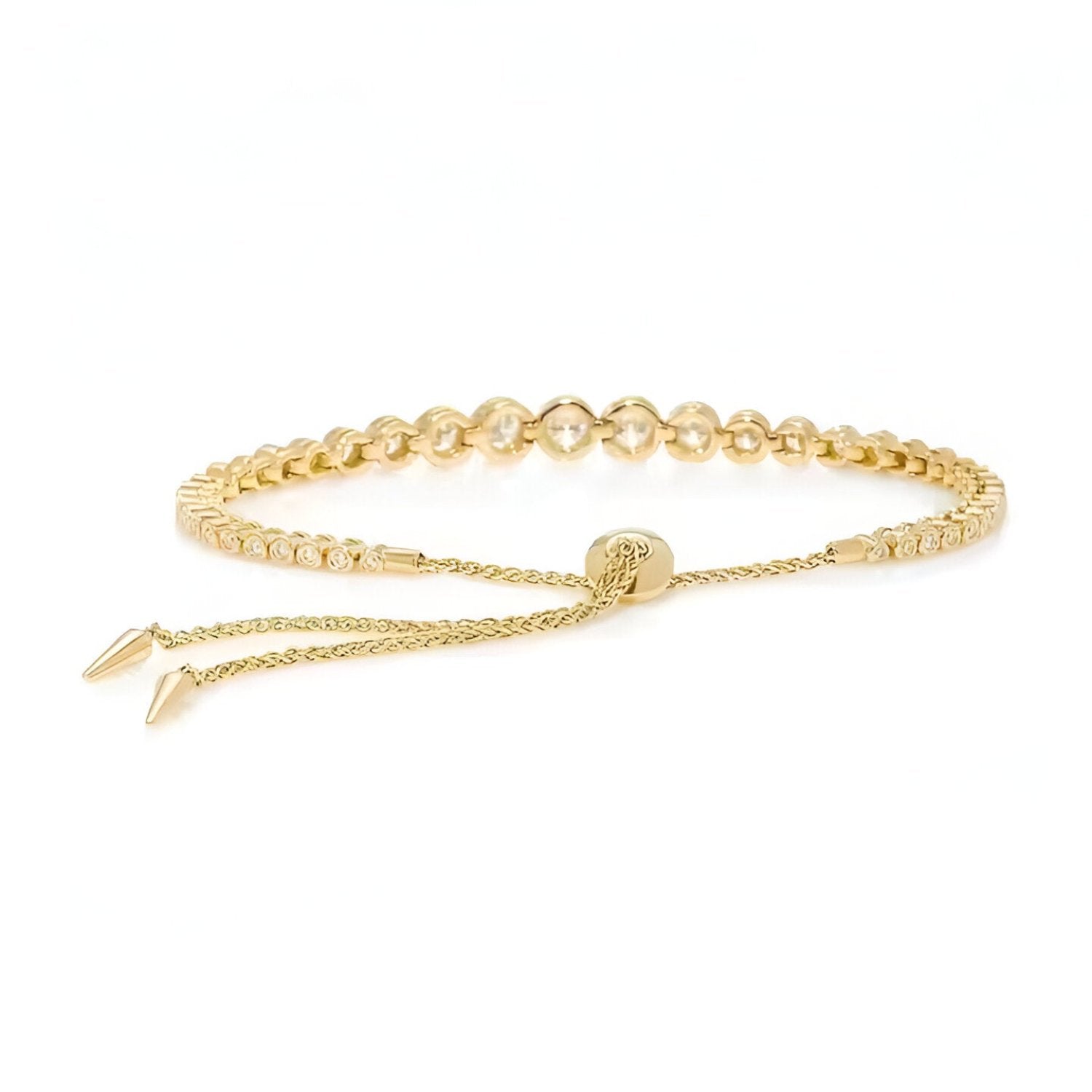 bracelet, gold, tennis, bezel