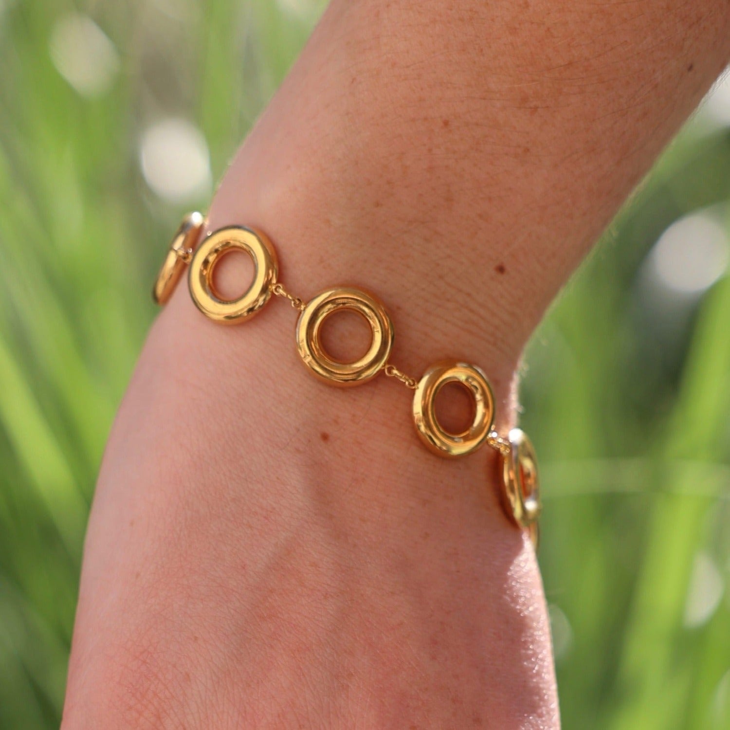 bracelet, gift, gold bracelet, circle bracelet