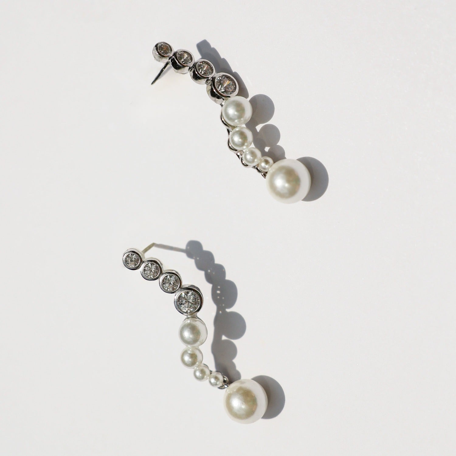 earrings, silver, pearl earrings, wedding gift, gift, silver earrings, fancy earrings, party earrings