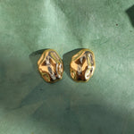gift, earrings, gold earrings, textured earrings, statement earrings