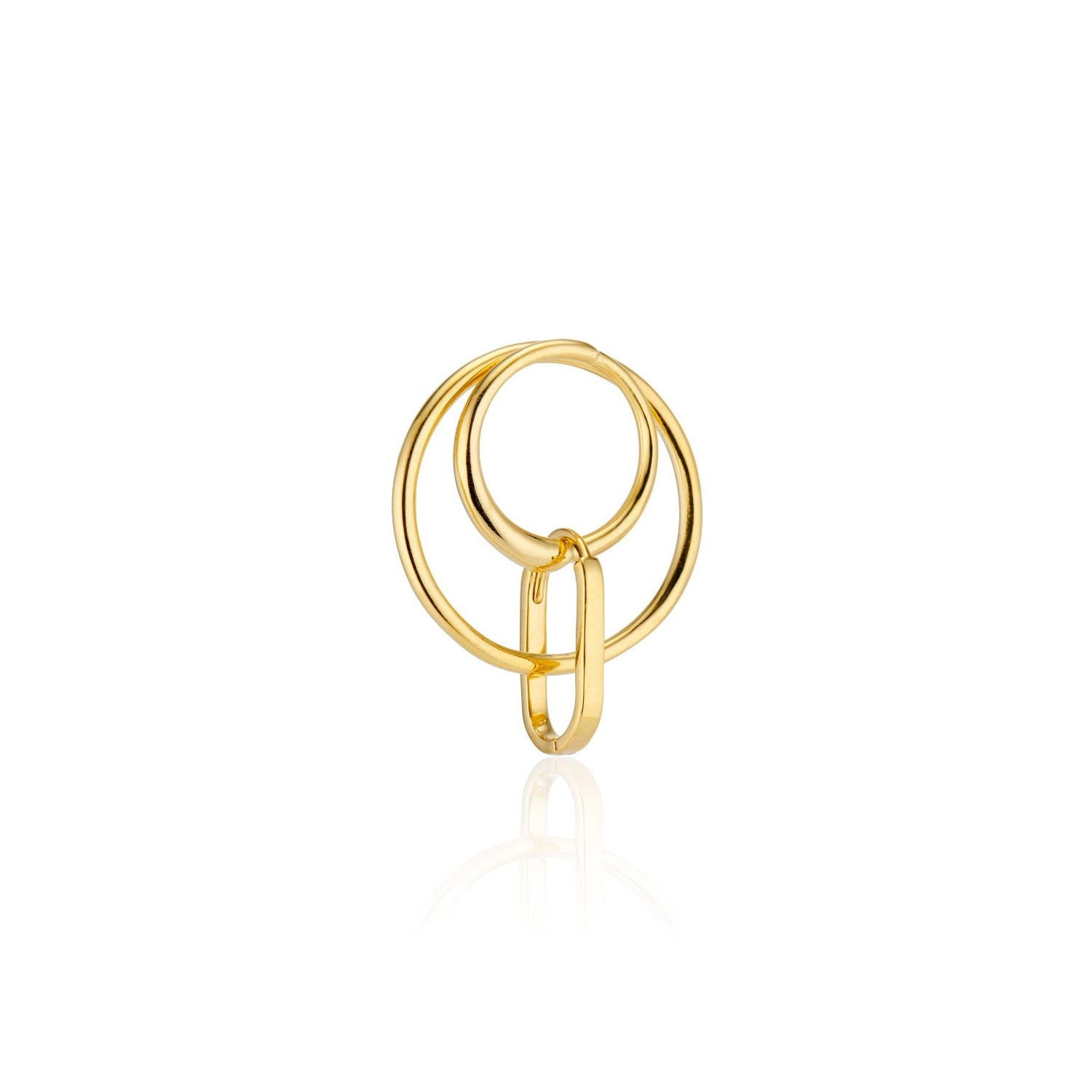 earrings, gold, hoop