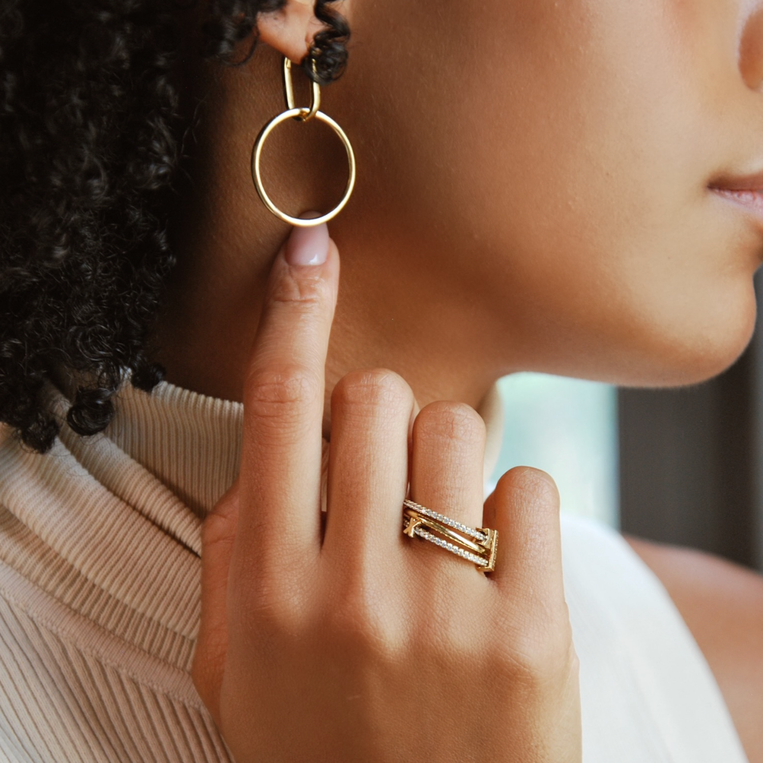 Aude Lechère gold ring