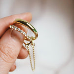 finger, rings, gold, gems