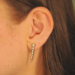 earrings, studs, bezel, gift