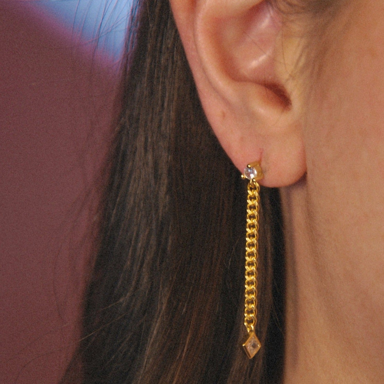 earrings, chain, dangle, gift