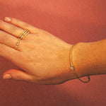 bracelet, thin, gift, gold