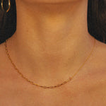 chain, necklace, thin, gold, gift
